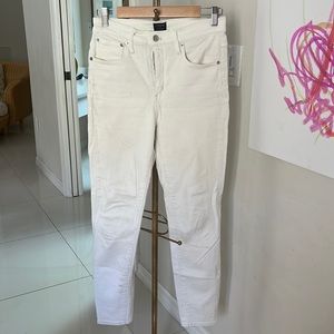 J. Crew white skinny jeans